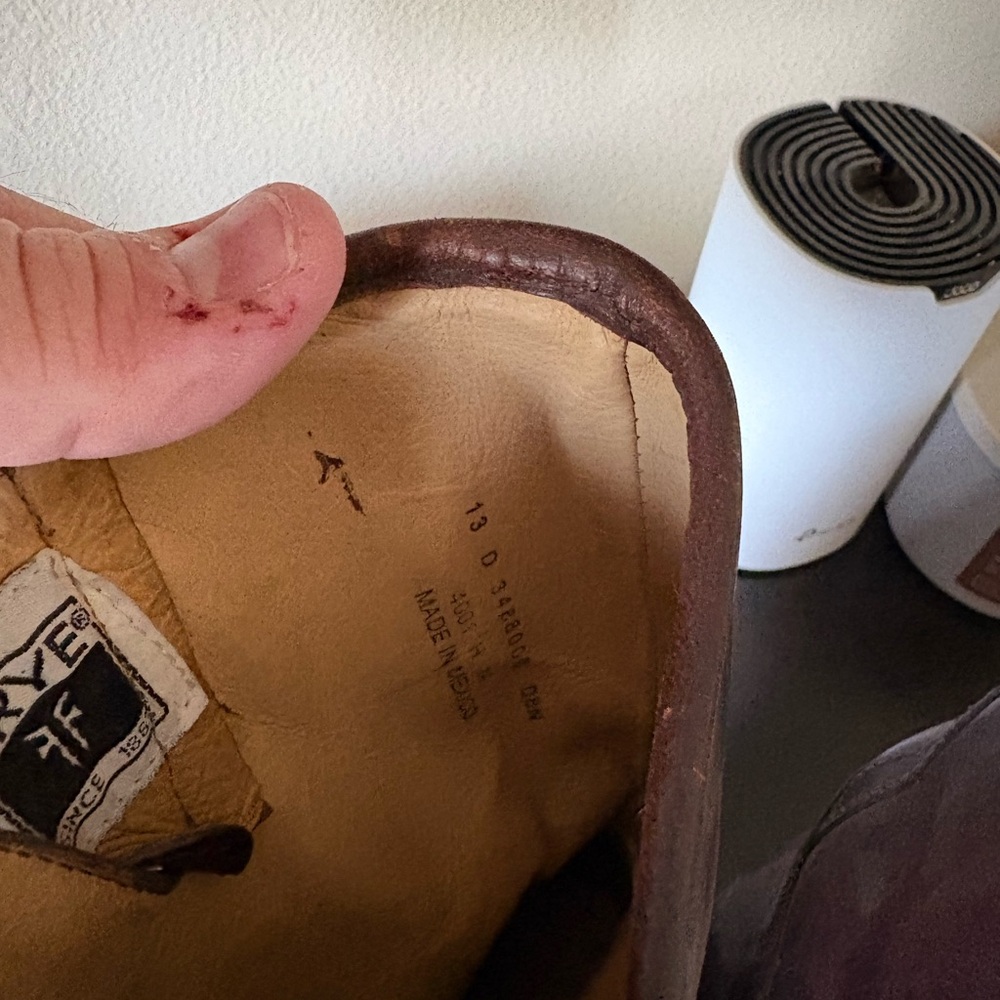 Frye Dark Brown Leather Men's Boots - Never Worn - Picture 3 of 5